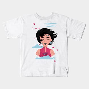 Free as the wind Kids T-Shirt